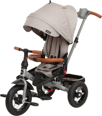 Детский велосипед Moby Kids Leader 360° 12x10 AIR (серый)