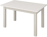 Кухонный стол Senira Кастусь 120-160x75 (белый/белый)
