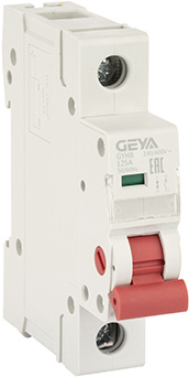 Выключатель нагрузки GEYA 1P 125А 12кА GYH81P125