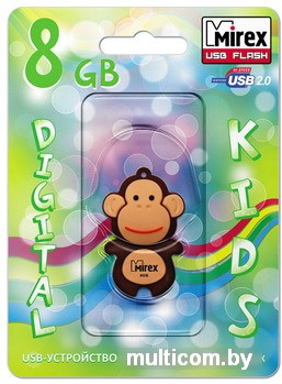 USB Flash Mirex MONKEY BROWN 8GB (13600-KIDMKB08)