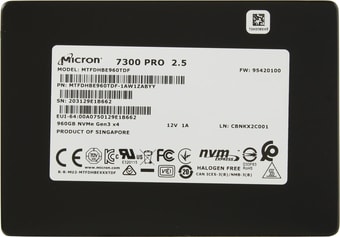 SSD Micron 7300 Pro 3.84TB MTFDHBE3T8TDF-1AW1ZABYY