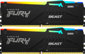 Kingston FURY Beast RGB 2x32ГБ DDR5 6400 МГц KF564C32BBEAK2-64