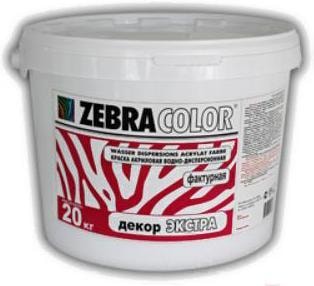 Краска Zebracolor Декор Экстра 30кг (белый)