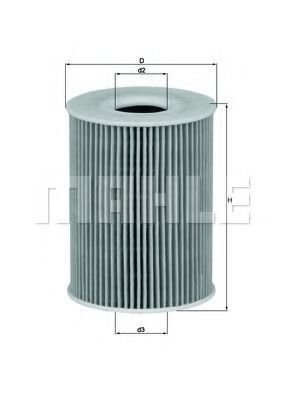 Масляный фильтр Mahle Knecht OX254D1