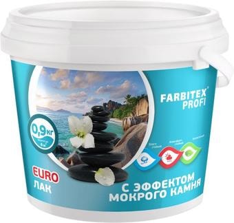 Лак Farbitex Profi с эффектом мокрого камня 0.9 л