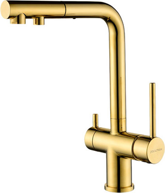 Смеситель Paulmark Serpentine SE213222-G (золото)