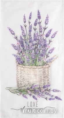Полотенце Этель Lavender 7588539 (зеленый/белый/фиолетовый)