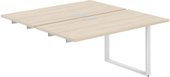 Стол Norden 320x143.8x75 AG.126.AR.L.72.WH (белый/серебристый/акация равелло)