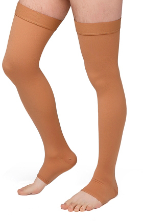 Чулки компрессионные Польза 4001 выше колена 2 кл.к. (р.3 (M), рост1, бежевый)