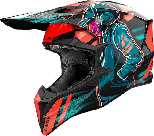 Мотошлем Airoh WRAAAP Cyber WRC32-XL (XL, оранжевый глянец)