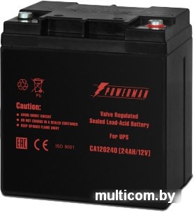 Аккумулятор для ИБП Powerman CA12240/UPS (12В/24 А·ч)