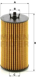 Масляный фильтр MANN-filter HU6019z