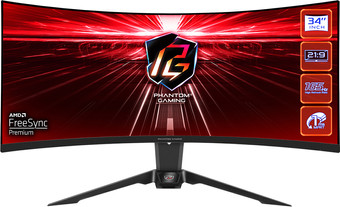 Игровой монитор ASRock Phantom Gaming PG34WQ15R2B