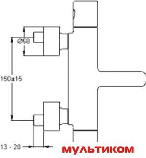 Двухрычажный смеситель Jacob Delafon Talan E10089RUCP