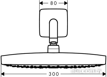Верхний душ Hansgrohe Raindance Select E 300 2jet [27385400]