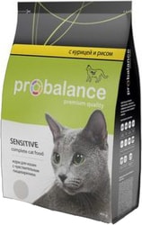 Корм для кошек Probalance Sensitive с чувствительным пищеварением Курица и рис 10 кг