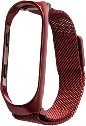 Ремешок Xiaomi Milanese Magnetic для Mi Band 3 (винный)