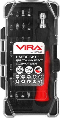Отвертка с набором Vira 305081