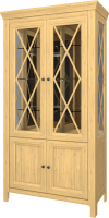 Шкаф-витрина WellMaker Норманн ШВ2-100 ПП (натура)