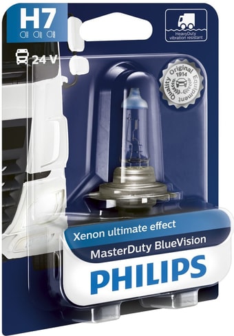 Ксеноновая лампа Philips H7 MasterDuty BlueVision 1шт