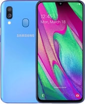 Смартфон Samsung Galaxy A40 4GB/64GB (синий)