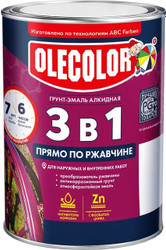 Olecolor 3 в 1 по ржавчине RAL 3020 0.4 кг (красный)