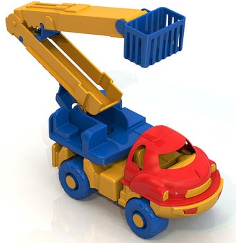 Игрушечный транспорт Нордпласт Дорожная машина Малыш 65 (красный/синий/желтый)