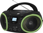 Портативная аудиосистема BBK BX150BT (черный/зеленый)