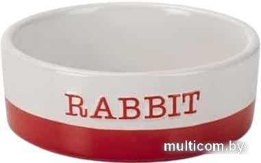 Миска Beeztees Jomi 801737 (белый/красный)