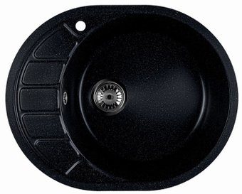 Кухонная мойка Marblan Ovata R (черный)