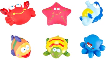 Набор игрушек для ванной Roxy Kids Морские обитатели RRT-811-2