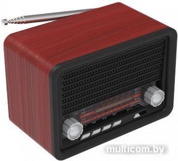 Радиоприемник Ritmix RPR-030 (черный/бордовый)