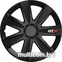 Набор колпаков на диски Versaco GTX 15" 15GTXCARBONB (4шт, карбон/черный)