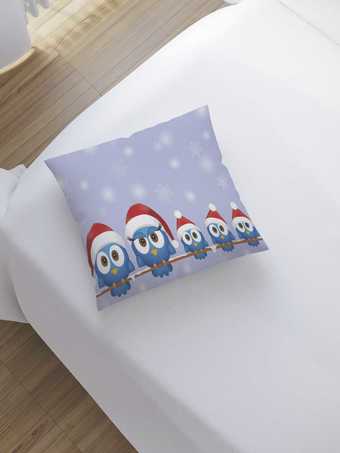 Чехол на подушку JoyArty Совы готовы к празднику sl_20033