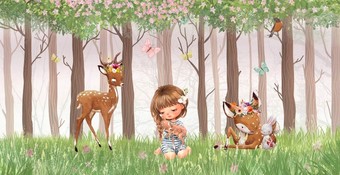 Фотообои Citydecor Magic Forest 2 500x270