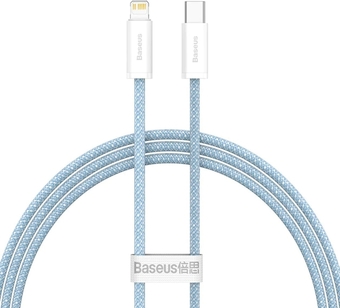 Кабель Baseus Lightning - USB Type-C CALD000003 (1 м, голубой)