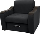 Кресло Сириус Лидер-3 НПБ 105x110 (Eva 11 велюр черный)