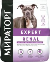 Сухой корм для собак Мираторг Expert Renal Бережная забота о здоровье почек 1.5 кг