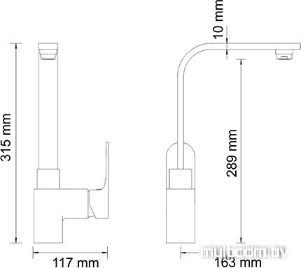 Смеситель Wasserkraft Dinkel 5807