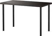 Письменный стол Ikea Линнмон/Адильс (черно-коричневый/черный) [292.467.99]
