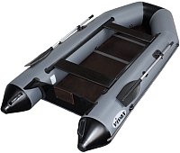 Моторно-гребная лодка Vivax Т330 с полом-книгой (с килем, серый/черный)