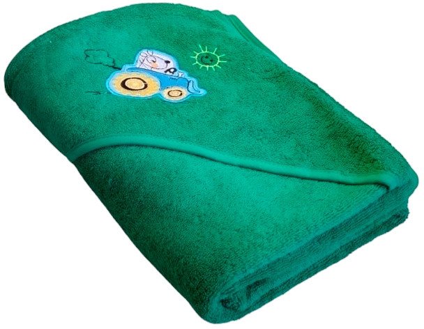 Полотенце с капюшоном Goodness Детское 100x100 (зеленый/уточка)