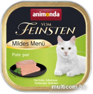 Консервированный корм для кошек Animonda Vom Feinsten Mildes Menu для кастрированных с индейкой 100 г