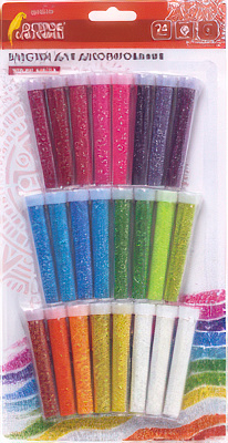 Набор для создания поделок/игрушек Остров Сокровищ Блестки для декора 662230 (24 цв)