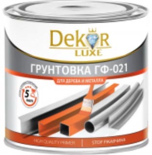 Алкидная грунтовка Dekor ГФ-021 (0.8 кг, серый)