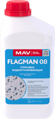 Акриловая грунтовка Flagman 08 (1 л, бесцветный)