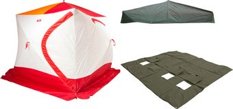 Медведь Куб-4 зимняя с полом Оксфорд 210 и накидкой