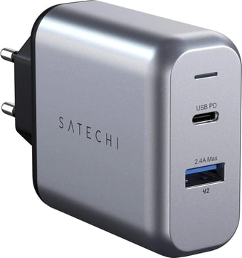 Сетевое зарядное Satechi 30W Dual Port Travel Charger (европейская вилка)