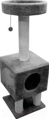 Комплекс Cat House На ножках 1.05 (джут серый)