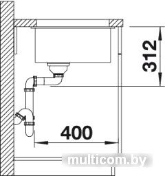 Кухонная мойка Blanco Subline 700-U 526001 (черный)